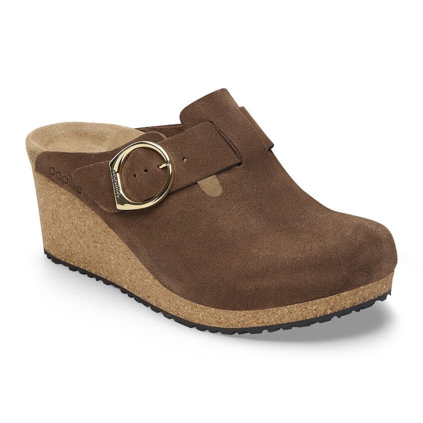 Fanny Ring Buckle Suede - Dark Tea, Size: EU36 Narrow (US 5-5.5)