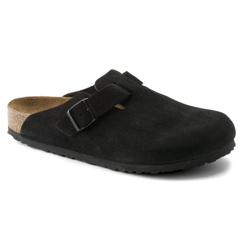 Boston Soft Footbed - Suede Leather Black