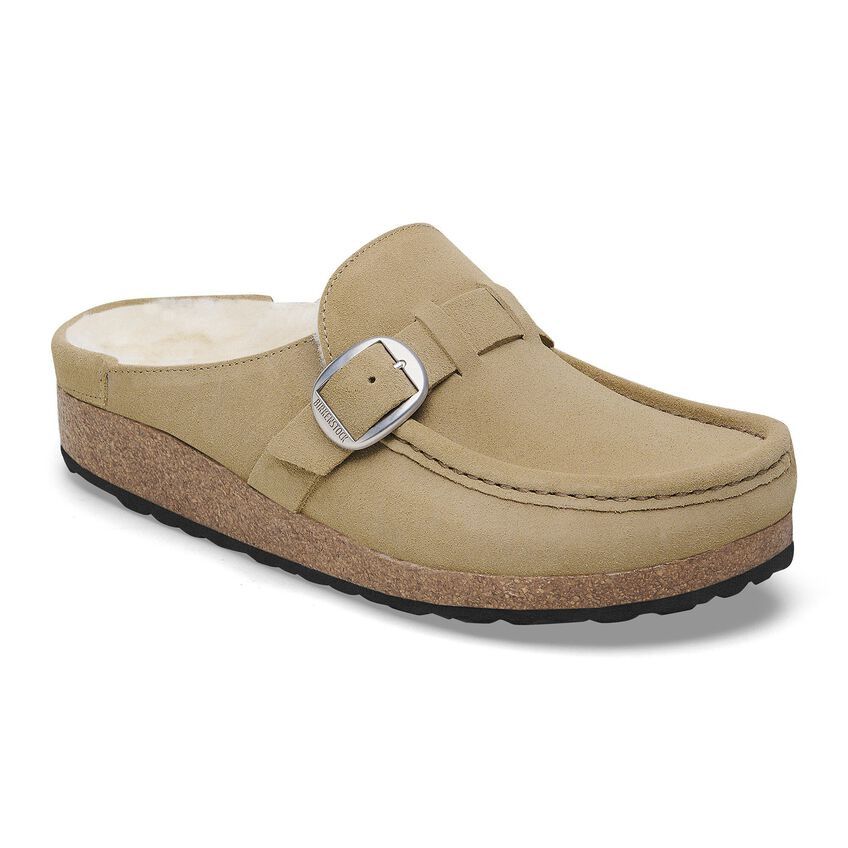 Buckley Shearling - Suede Leather Taupe, Size: EU 42 Narrow (US 11-11.5)