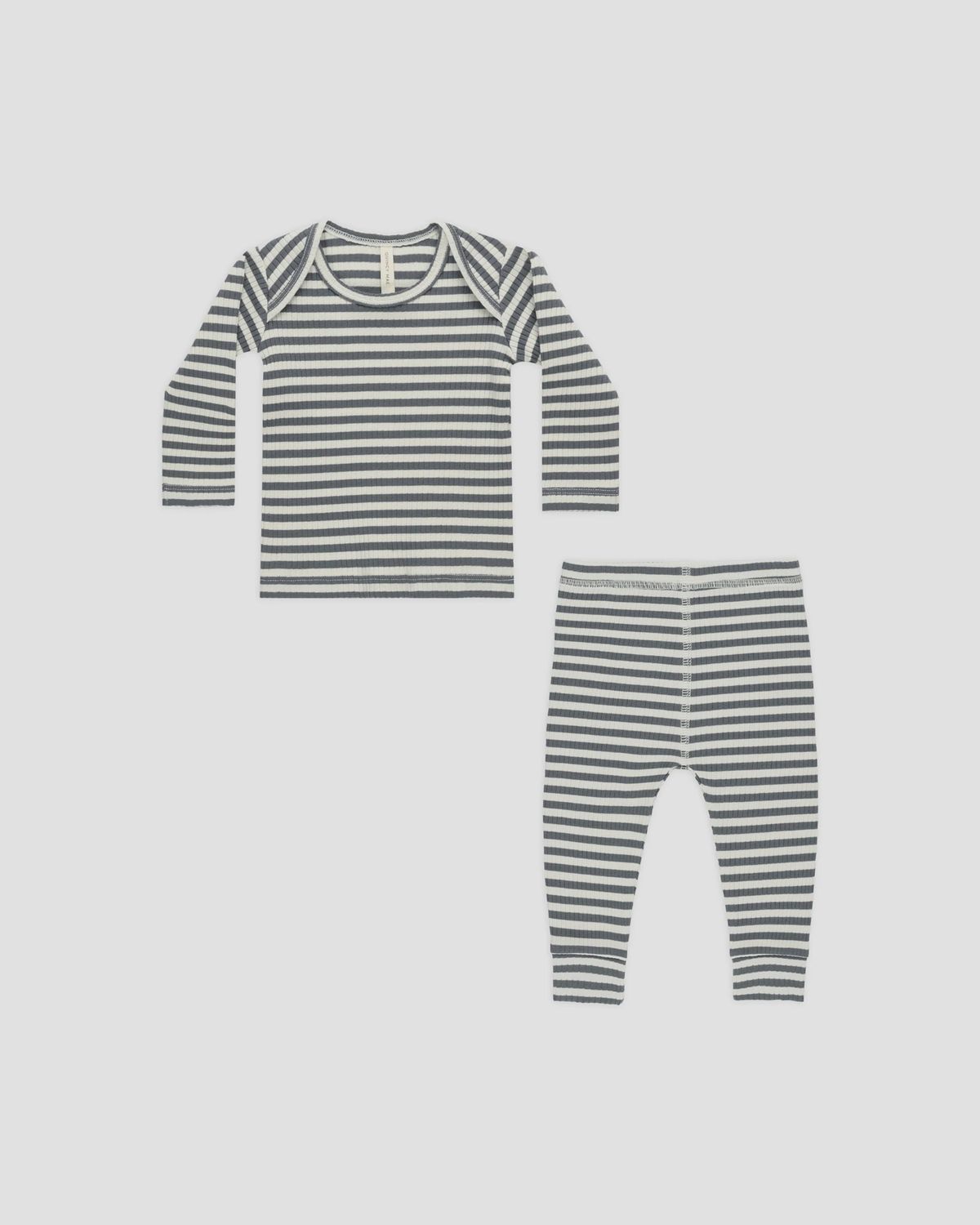 Carsyn Ribbed Tee + Legging Set, Color: Indigo, Size: 0-3M