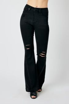 Date Me Tummy Control Flares, Color: Black, Size: 0 (24)
