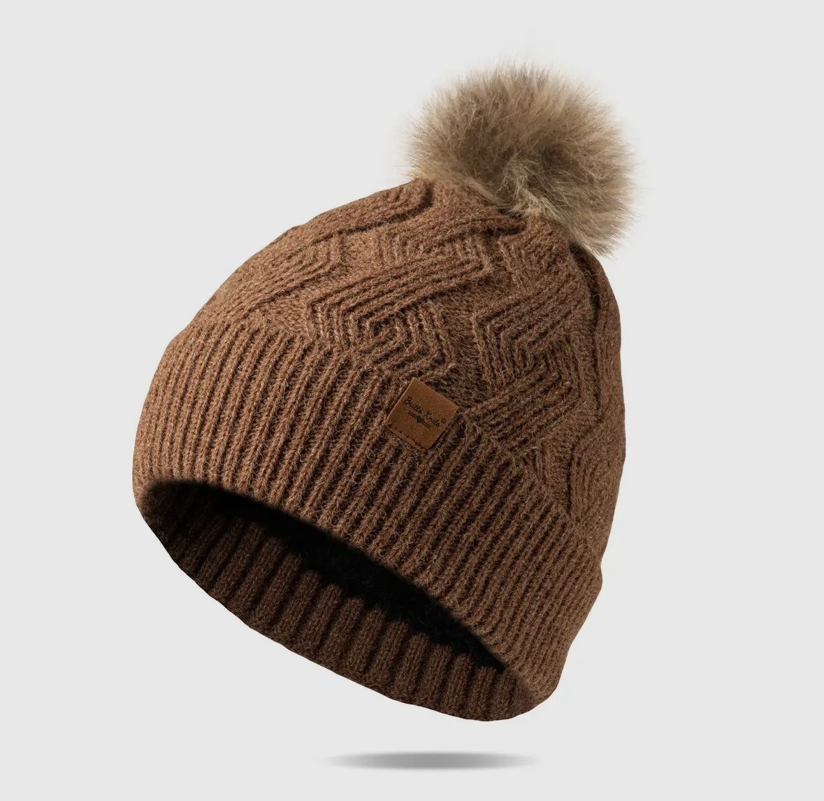 Sophia Winter Hat, Color: Brown