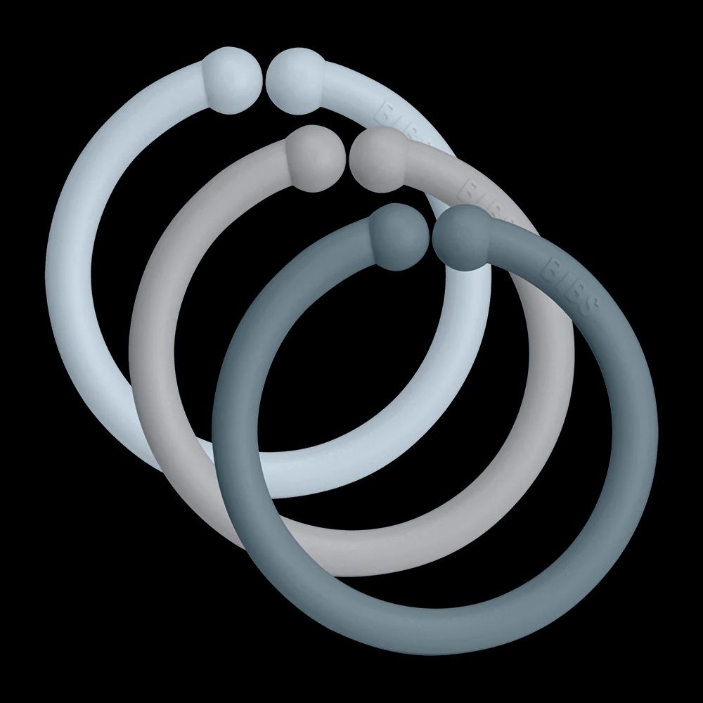 Loops Linking Toy, Color: Baby Blue/Cloud/Petrol