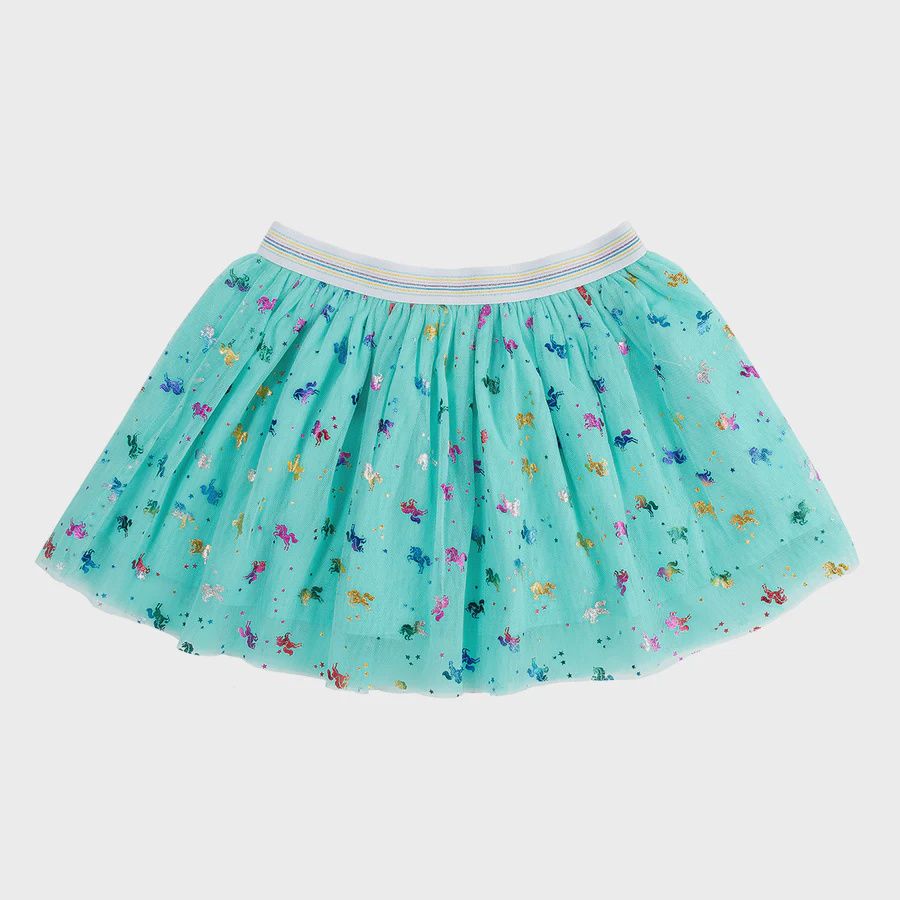 Unicorn Rainbow Tutu, Color: Blue, Size: 4-6Y