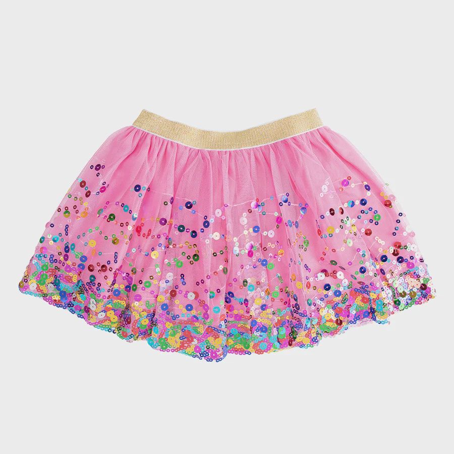 Confetti Tutus, Color: Raspberry, Size: 4-6Y