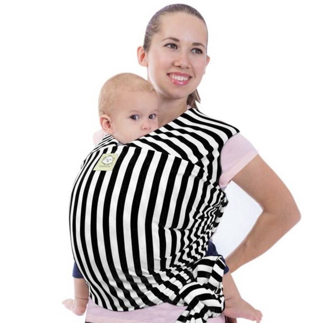 Baby Wrap Carrier, Color: Black and White Stripes