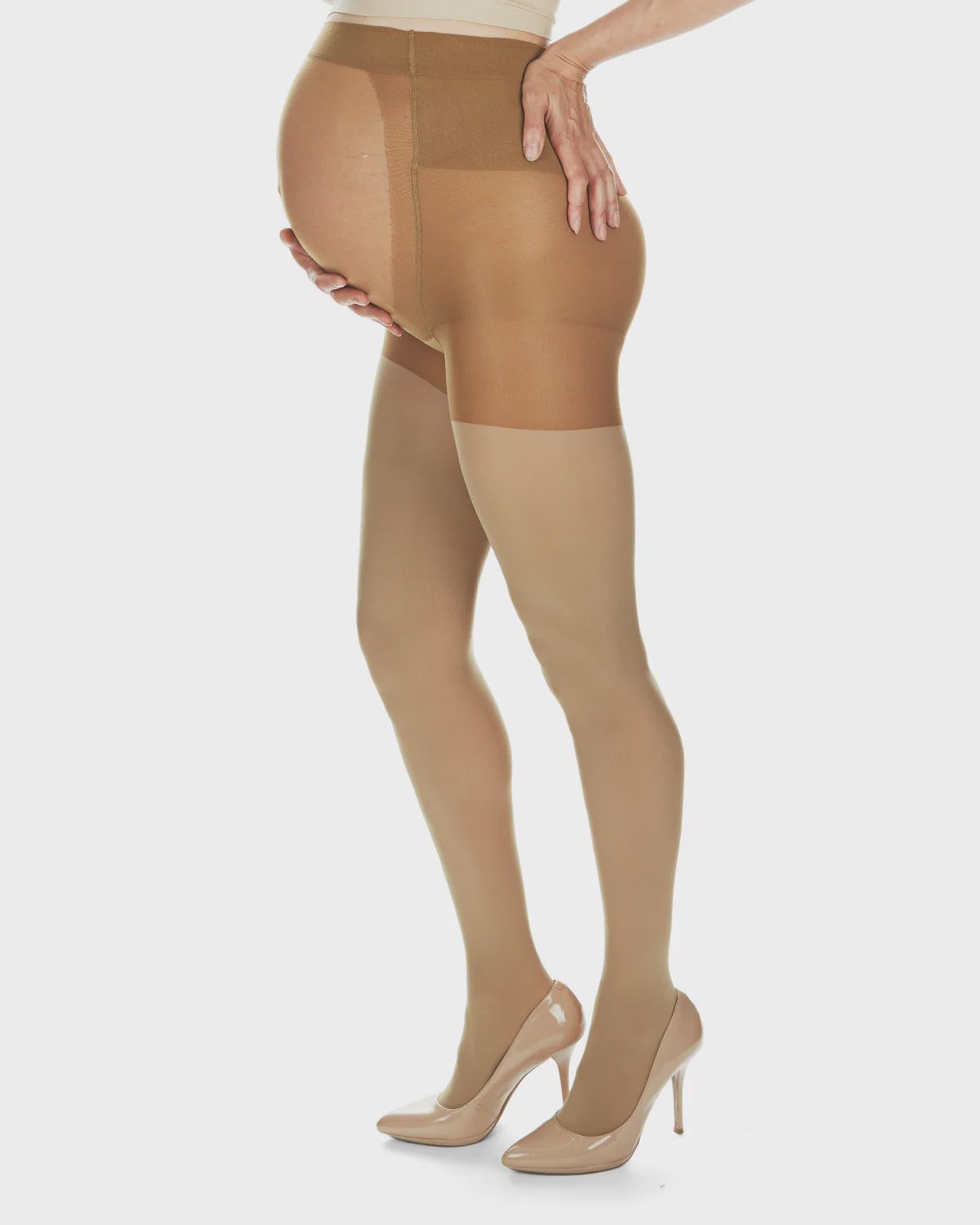 Maternity Opaque Tights, Color: Bambi, Size: S/M