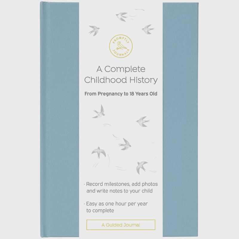 A Complete Childhood History Journal, Color: Blue