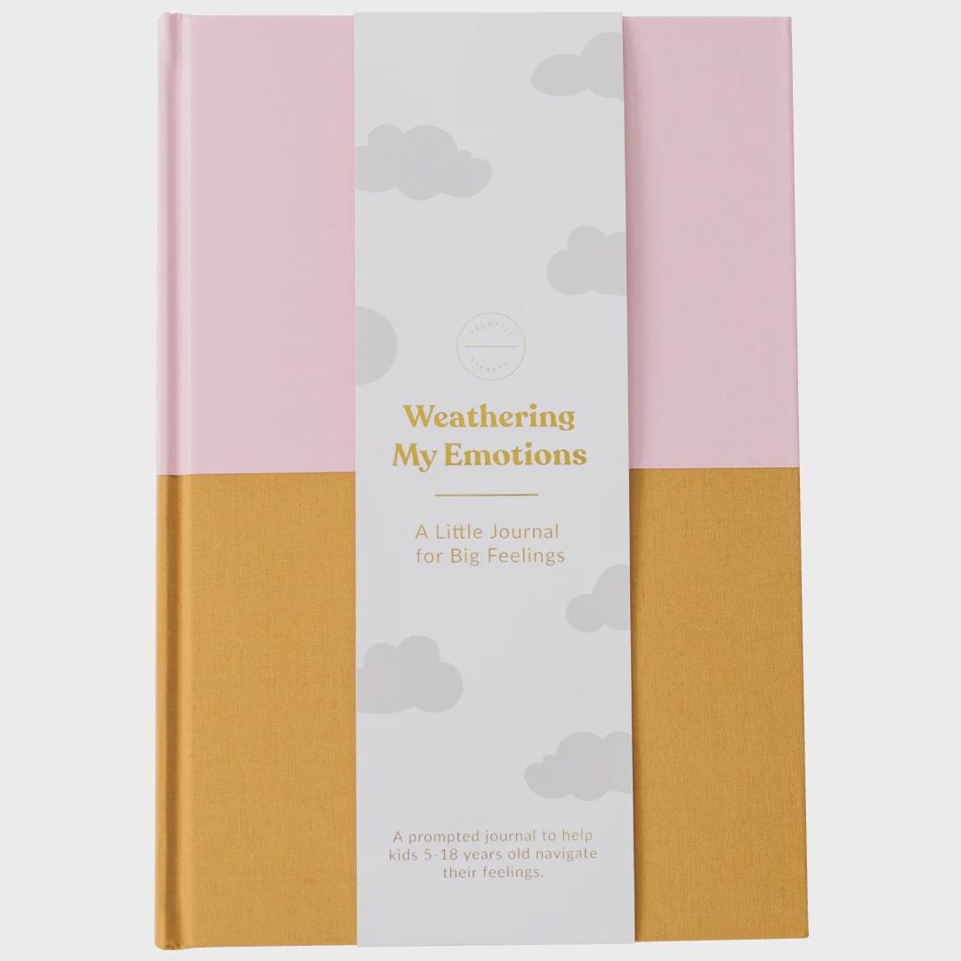 Weathering My Emotions Journal, Color: Pink/Mustard