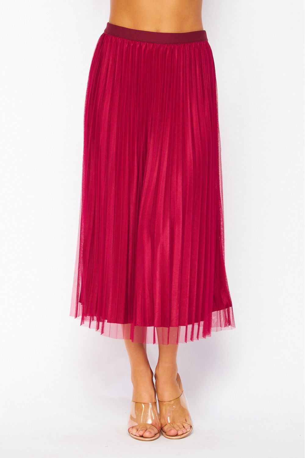 Rebecca skirt, Color: Raspberry, Size: Small
