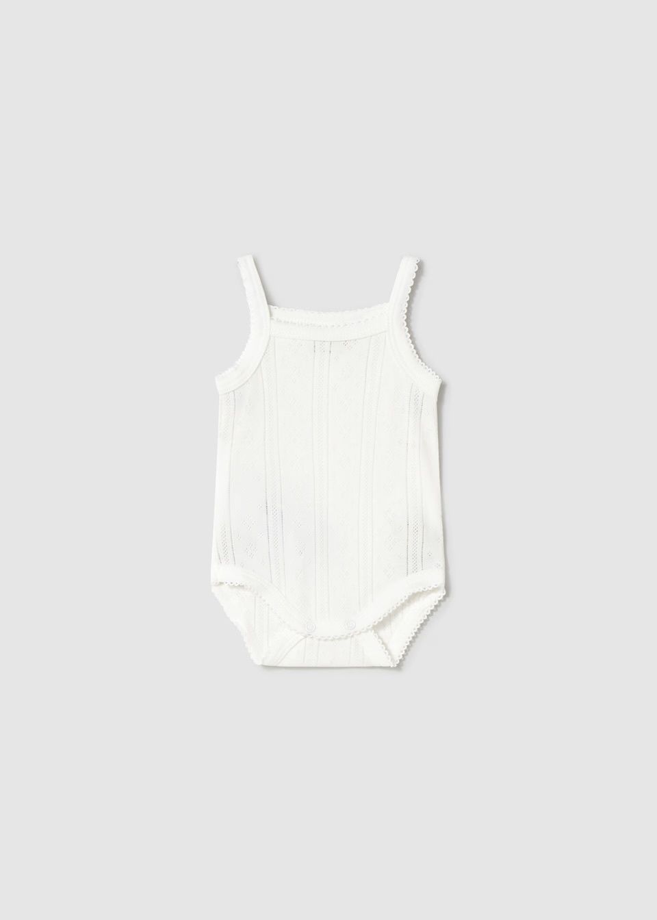 McKenzie Bodysuit - White, Color: White, Size: 0-1 Mo. (22” ht)