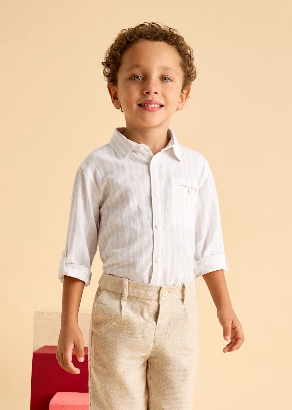 Henry Striped Shirt, Color: Stripes, Size: 2