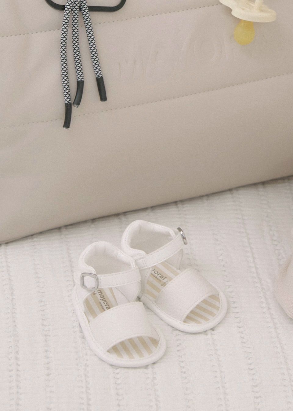 Jill First Walker Sandals, Color: White, Size: NB