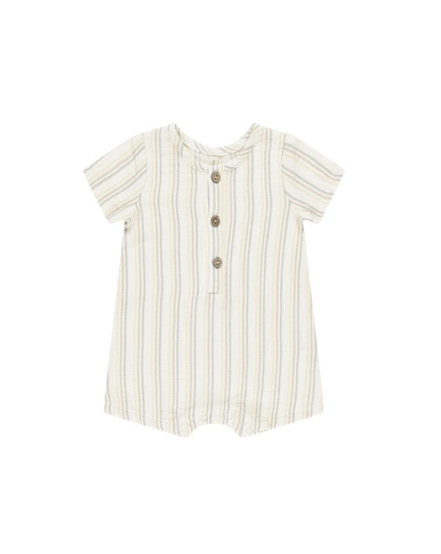 Cam Short Sleeve Woven Romper