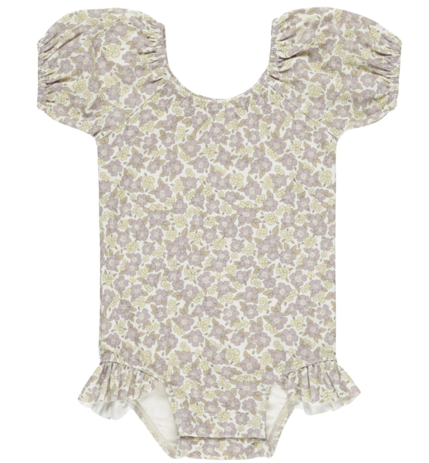 Catalina One Piece Swimsuit, Color: Purple Floral, Size: 0-3 Months