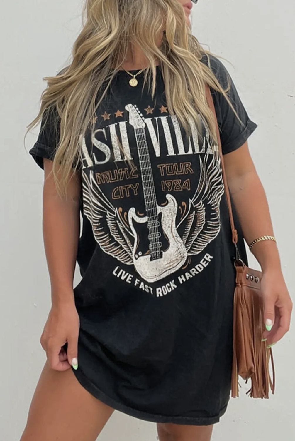 Nash Mini T-Shirt Dress, Color: Black, Size: Small
