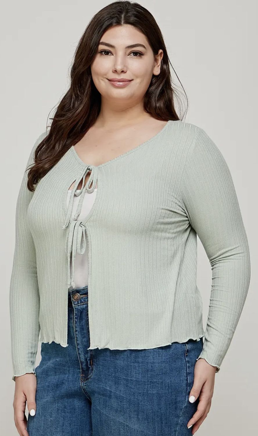 Veronica, Color: Sage, Size: 1X