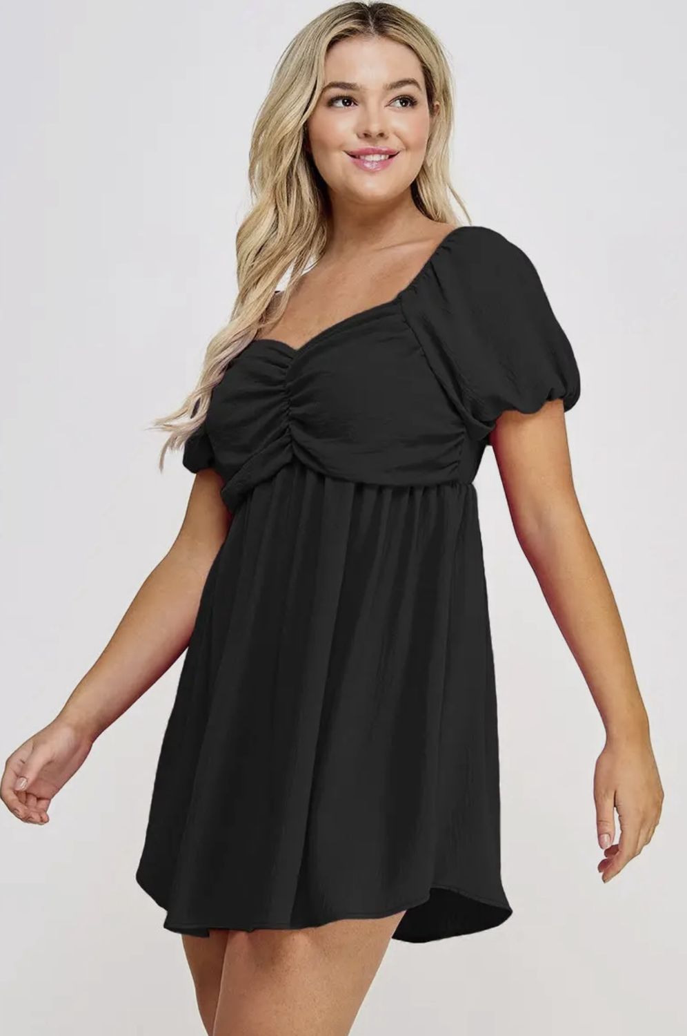 Lynn Dress, Color: Black, Size: 1X