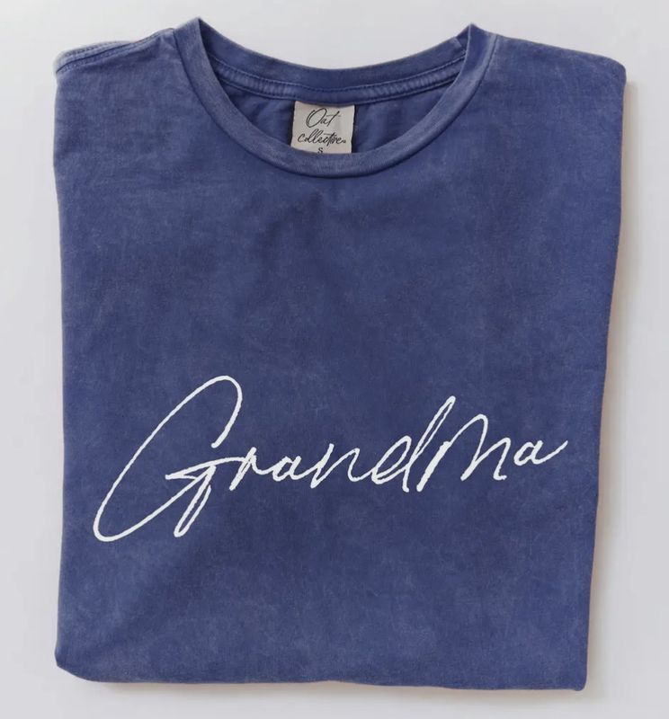 Grandma Graphic Tee  - Blue