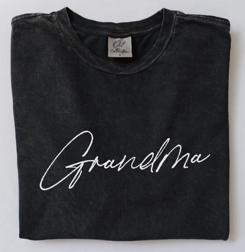 Grandma Graphic Tee - Black