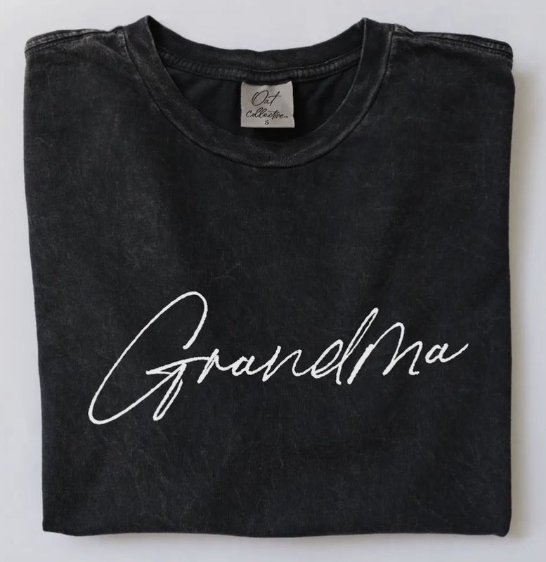 Grandma Graphic Tee - Black