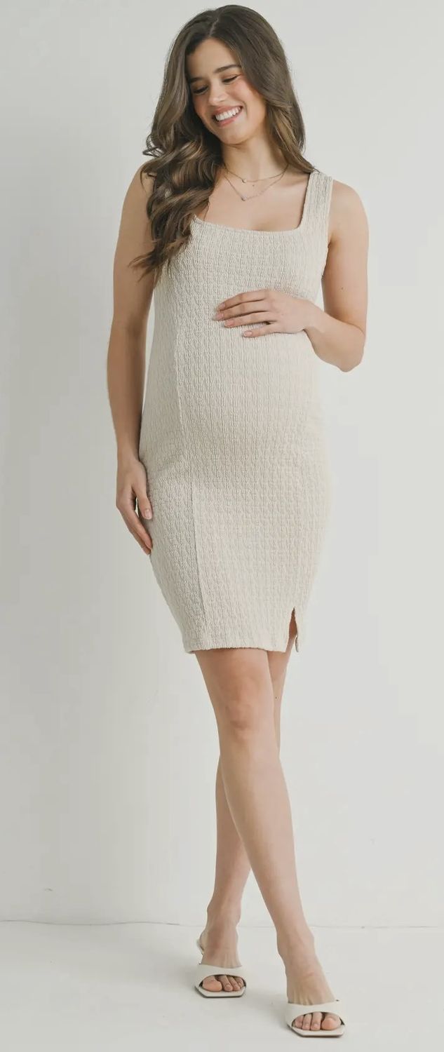 Cassidy Bodycon Dress, Color: Cream, Size: Small