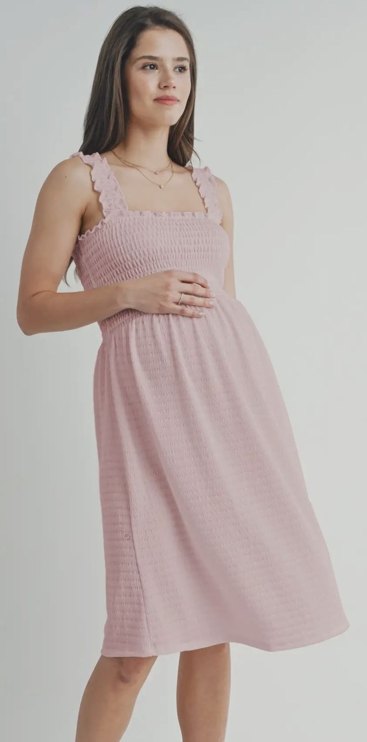 Tess Sleeveless Dress, Color: Mauve, Size: Small
