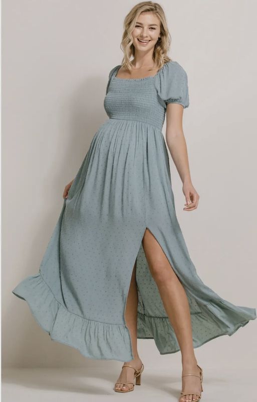 Raine Puff Maxi Dress