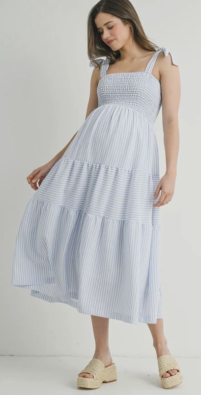 Chloe Ruffle Midi Dress