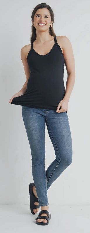 Cameron Racerback Tank Top - Black