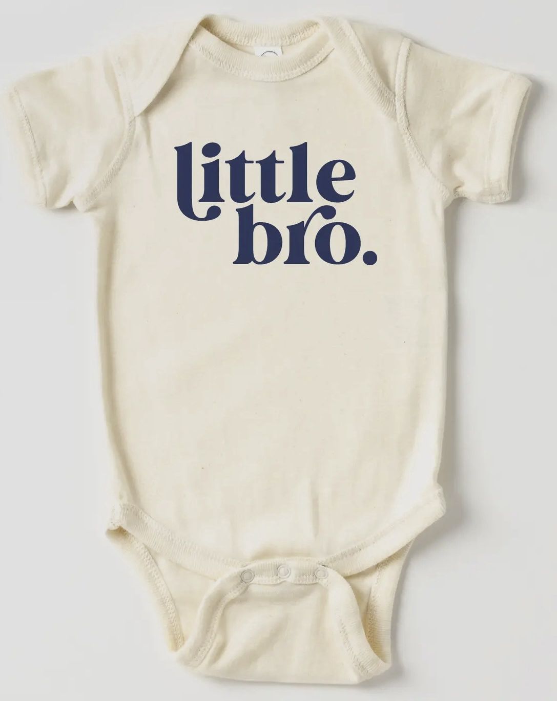 Little Bro Infant Body Suit, Color: Cream, Size: 6M
