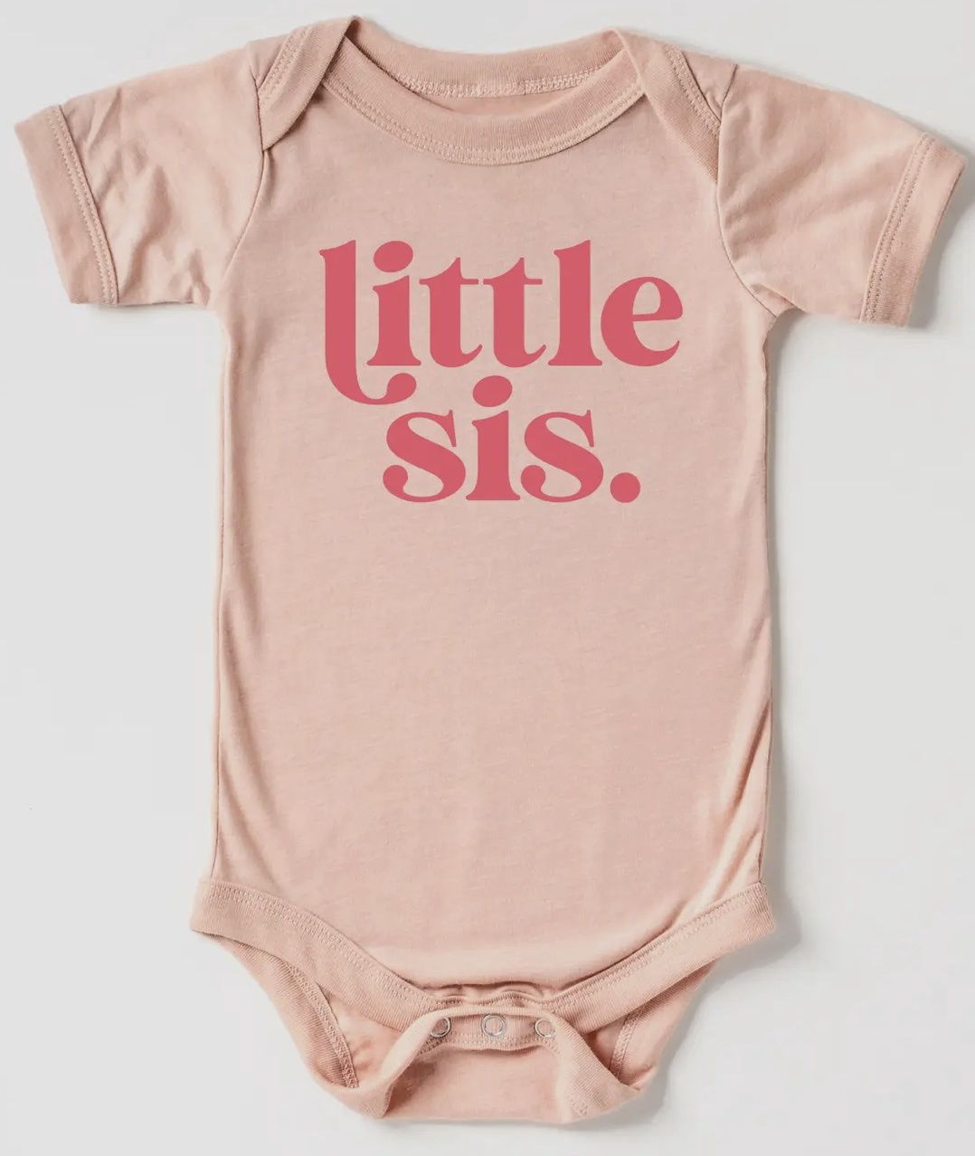 Little Sis Infant Body Suit, Color: Pink, Size: 3-6M