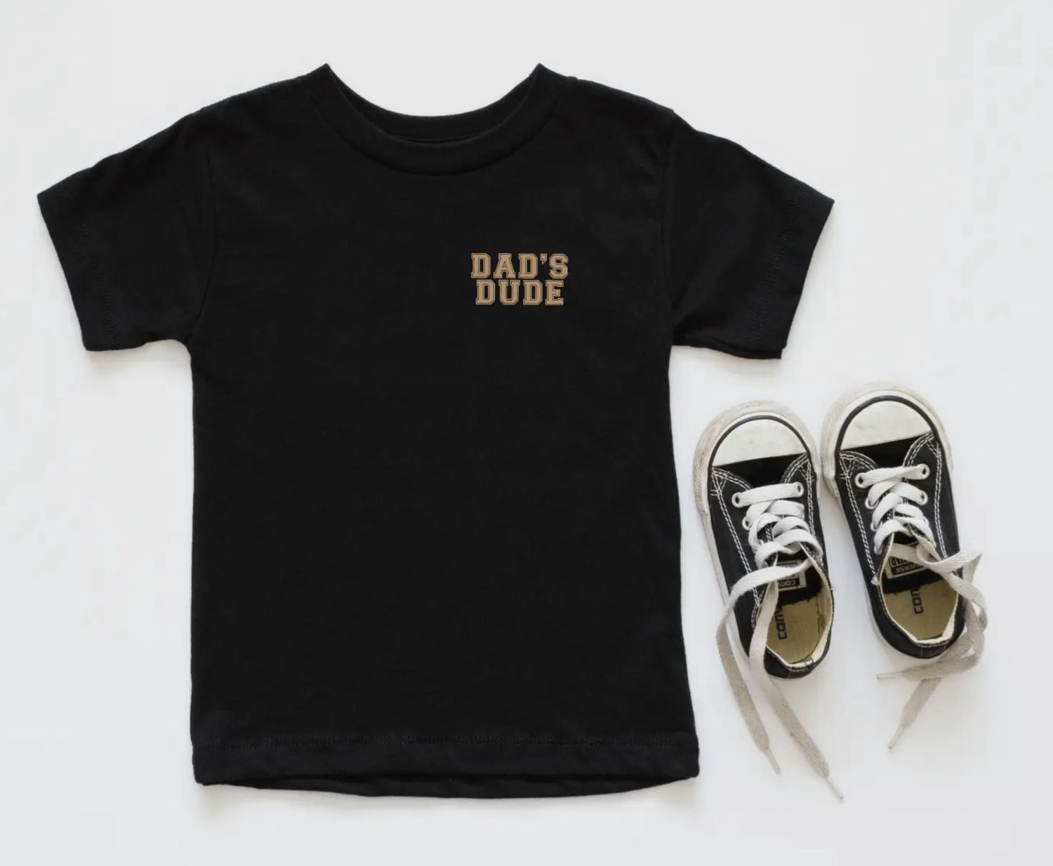 Dad’s Dude Pocket Tee, Color: Black, Size: 3/6M
