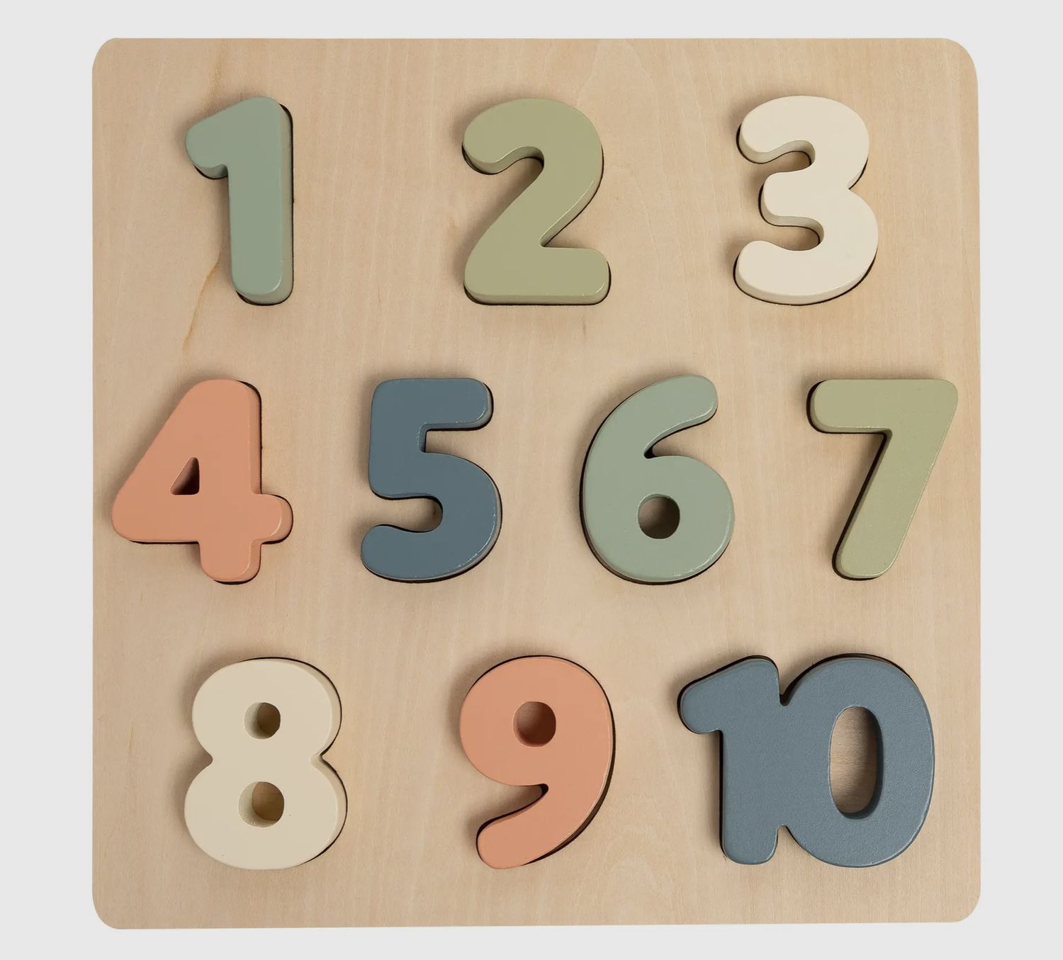 Wooden Number Puzzle