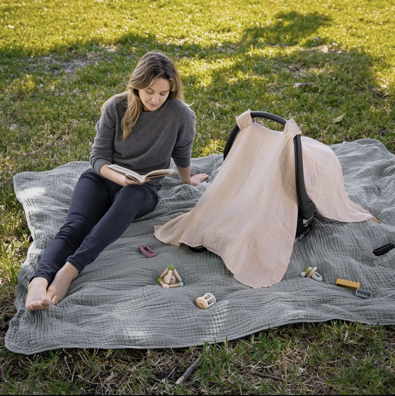 Lake Car Seat Cover - Sand