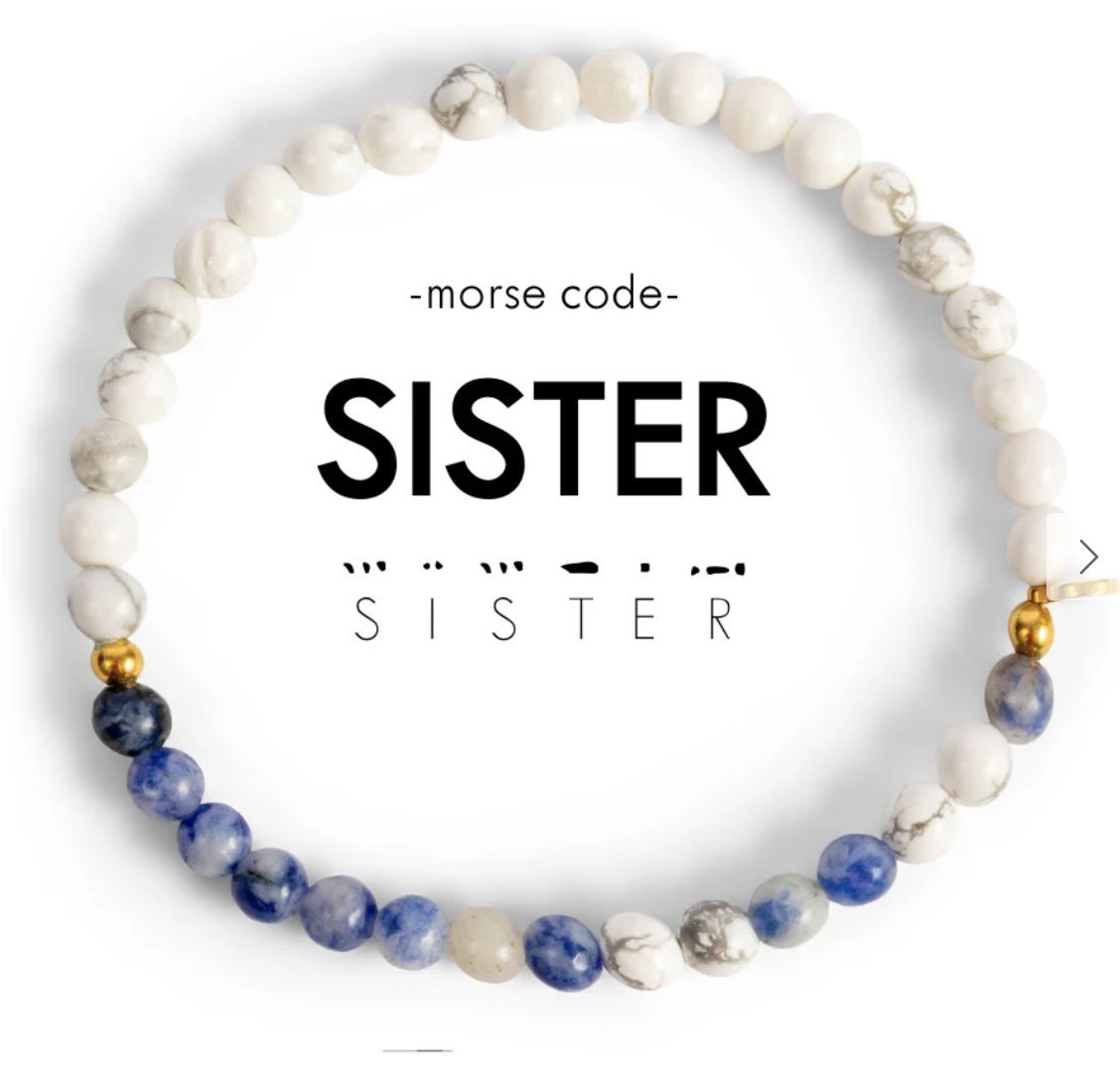 Sister Morse Code Bracelet