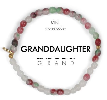 Granddaughter Morse Code Bracelet