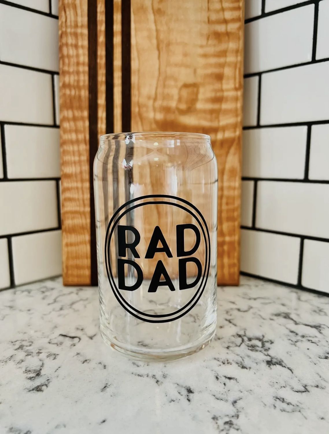 Rad Dad Can Glass