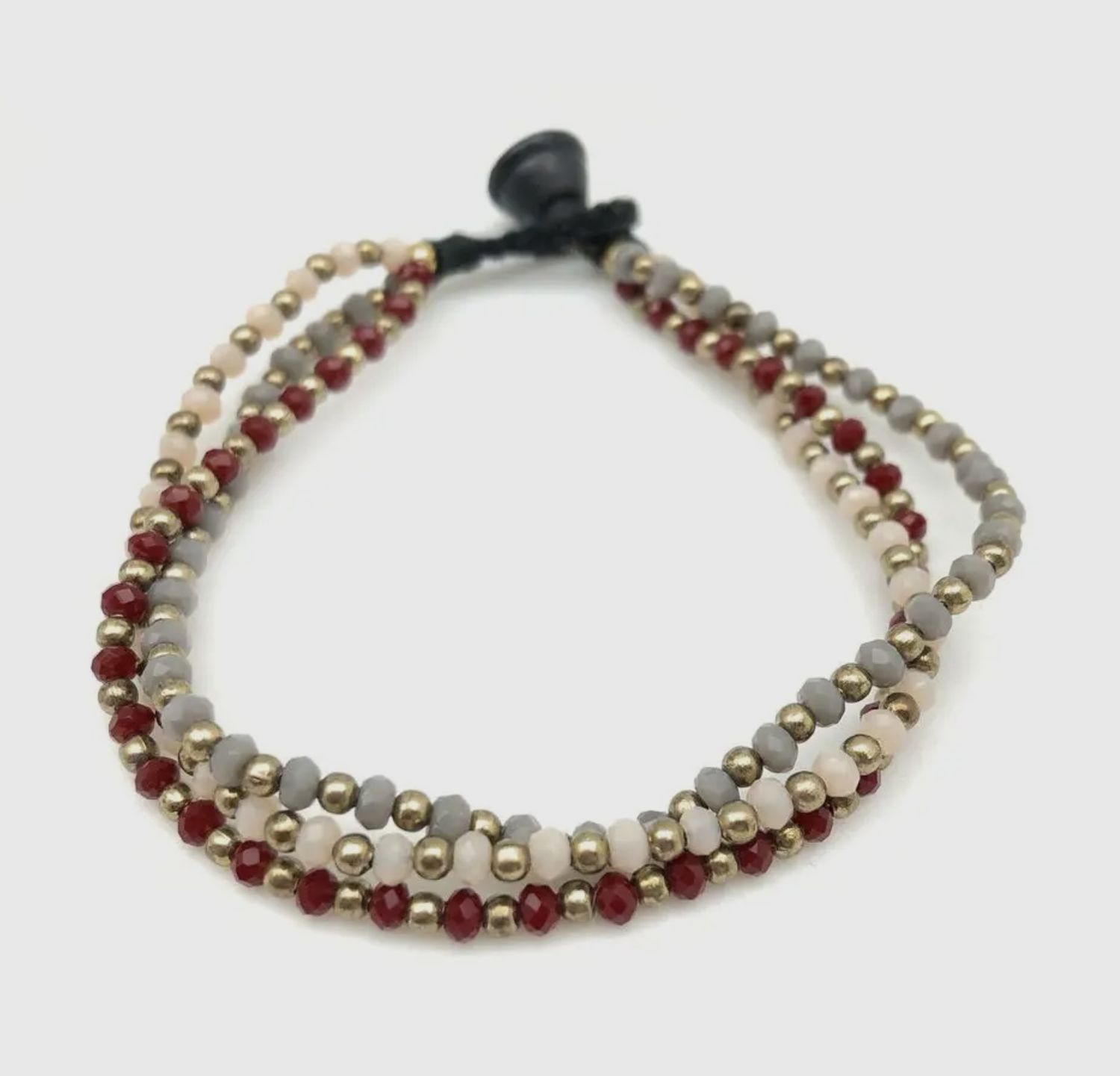 Three Beaded Strands Bracelet