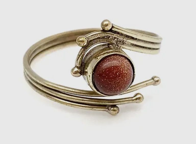 Tanvi Ring Gold with Goldstone