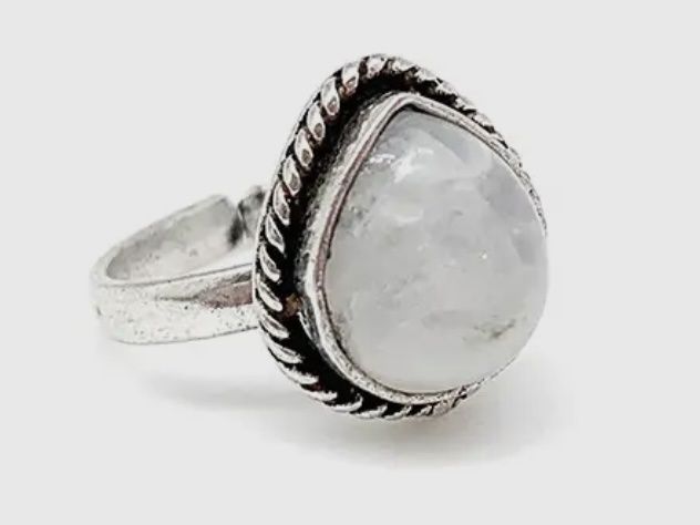 Kashi Semiprecious Stone Ring Moonstone