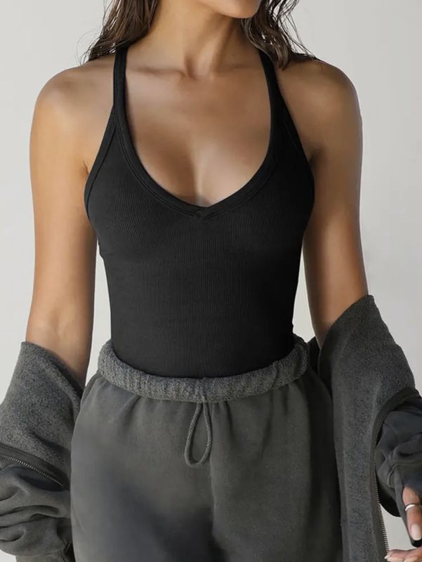 Karen Camisole Tank Top - Black