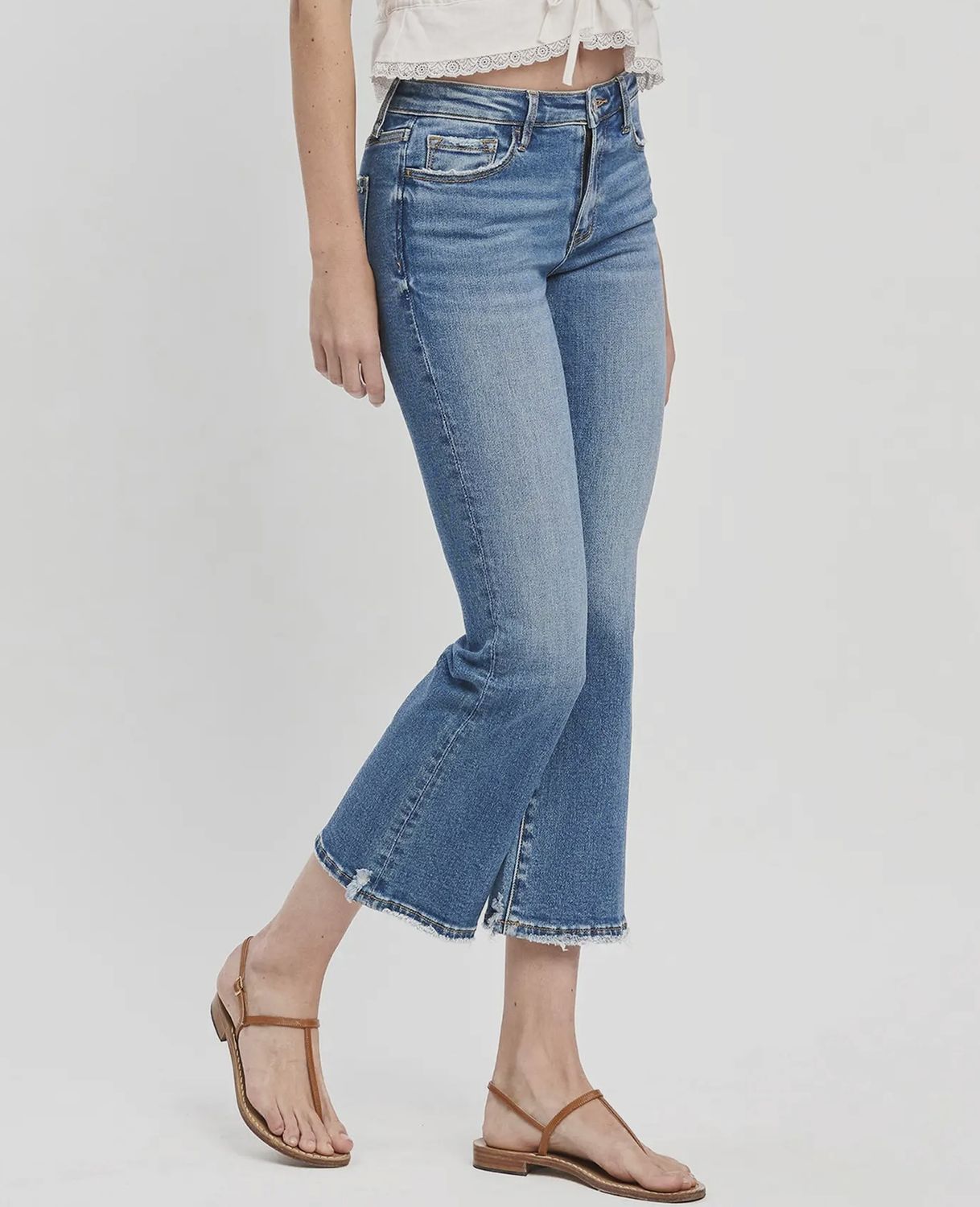 Salutary Mid Rise Kick Flare Jeans, Color: Salutary, Size: 24/0