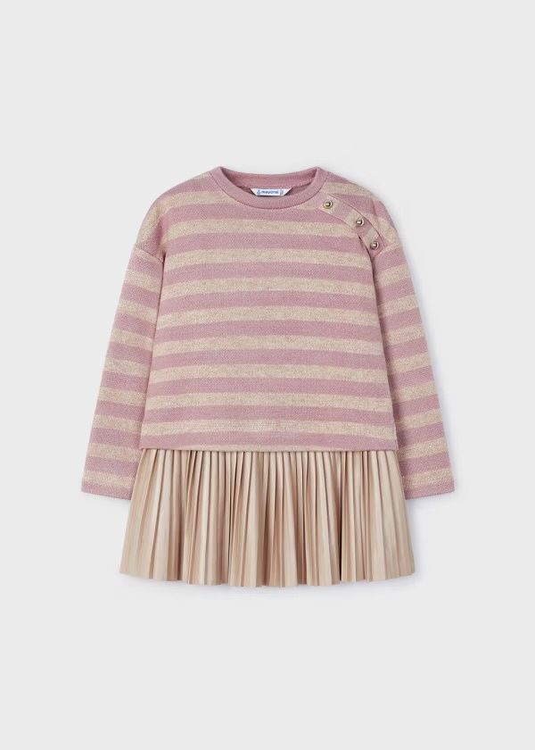 Monique Sleeveless Dress with Sweater, Color: Rosy, Size: 2