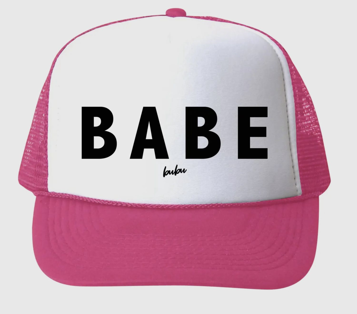 Babe Trucker Hat, Color: Hot Pink, Size: Small
