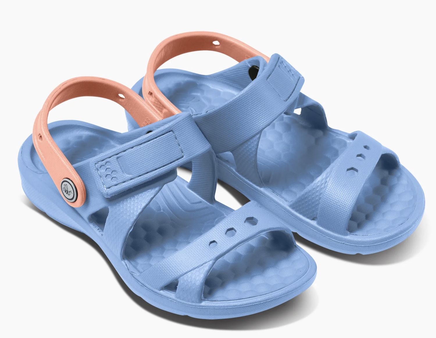 Kids Adventure Sandal Solid Frozen, Color: Peach, Size: 4/5