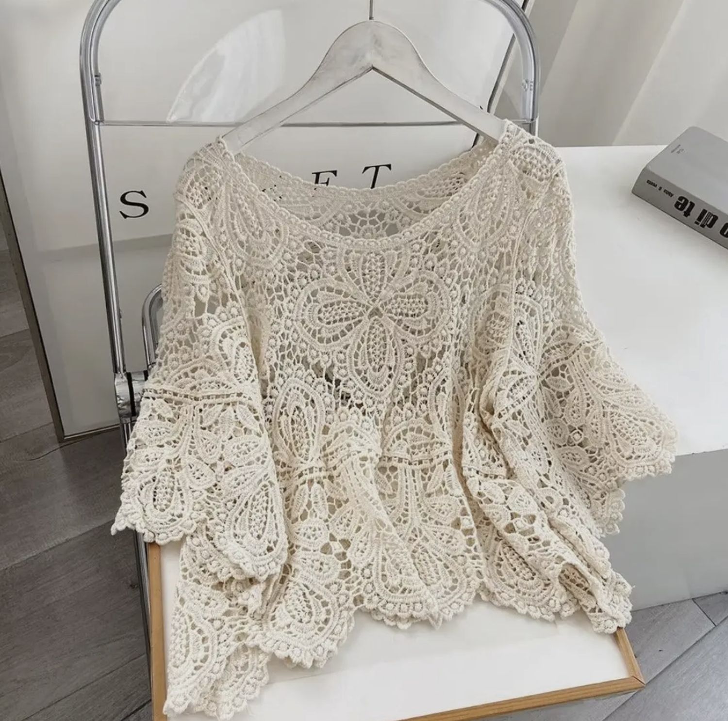 Crosa Crochet Pullover Top