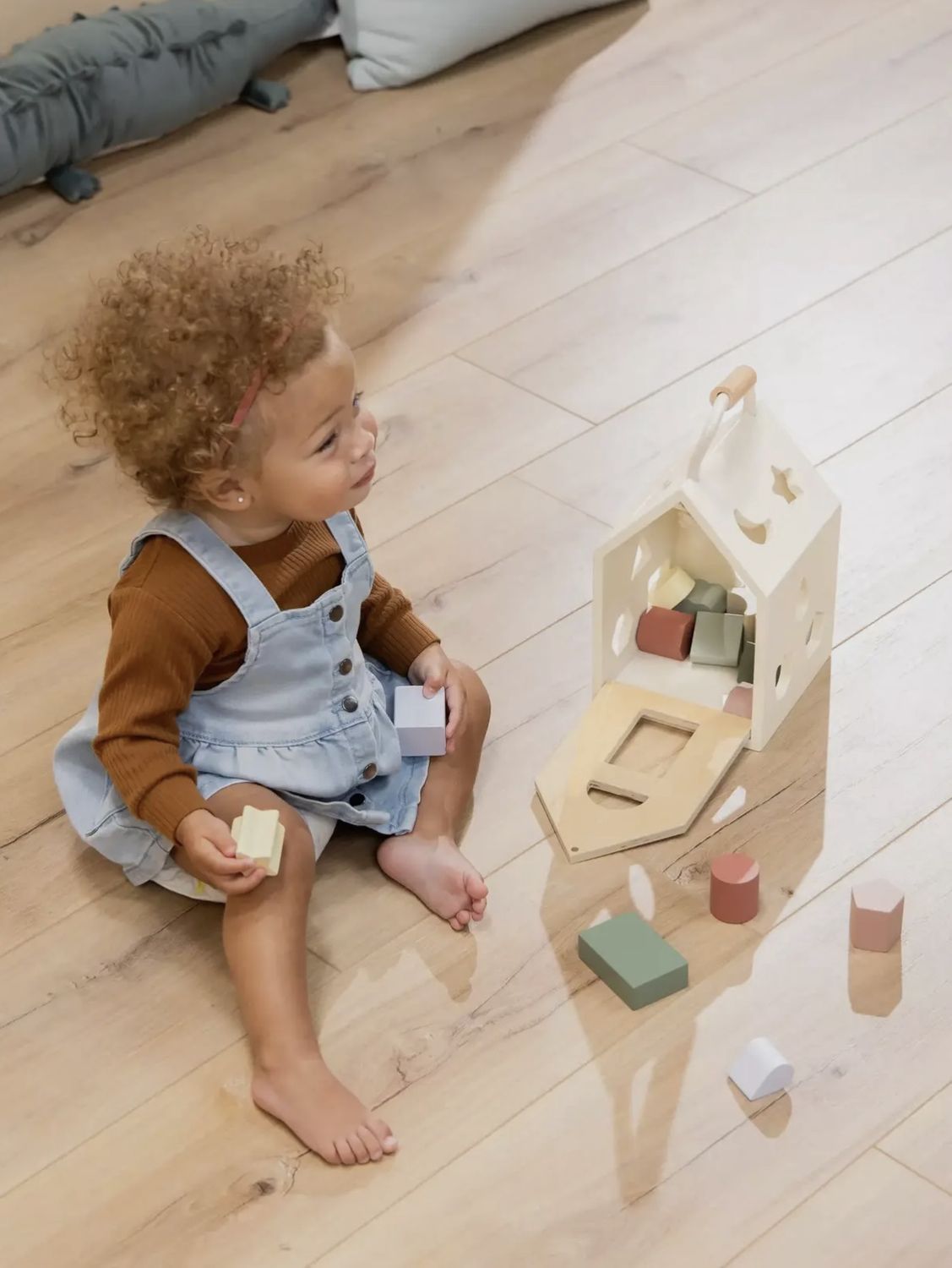 Wooden Shapes Sorting House