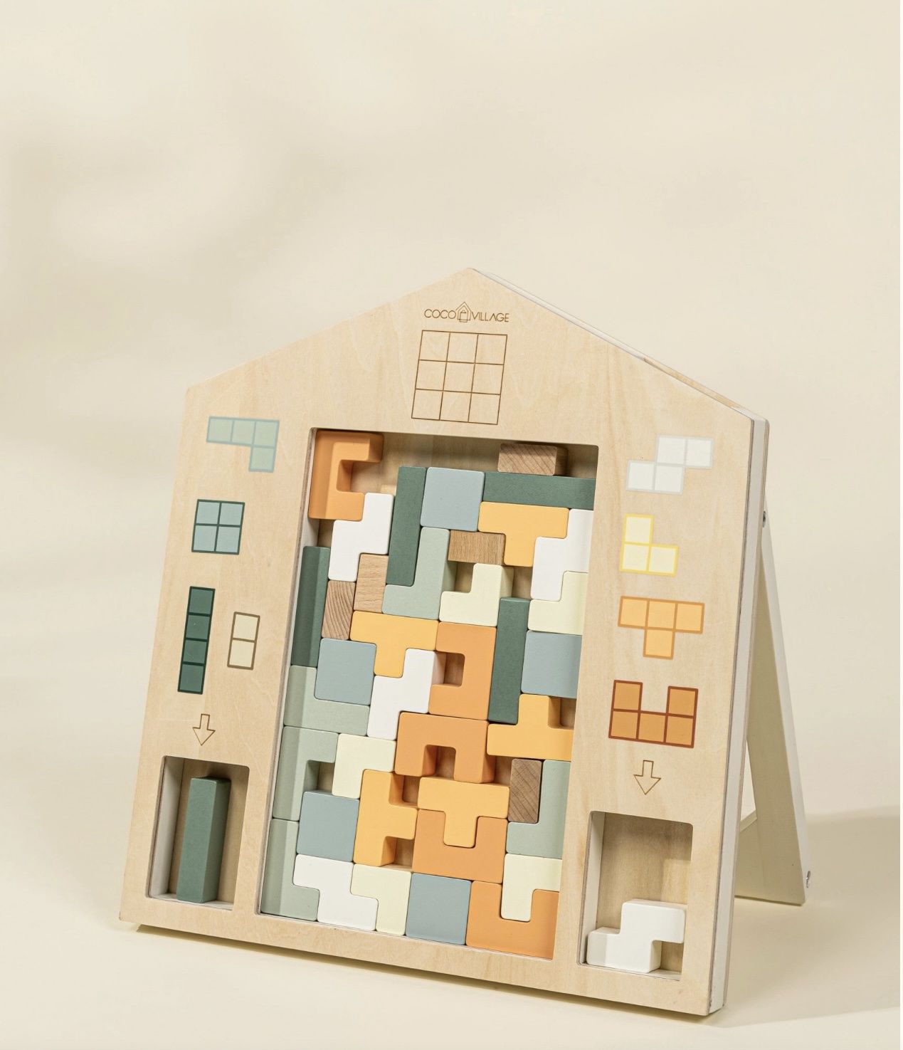 Wooden Tetris Puzzle