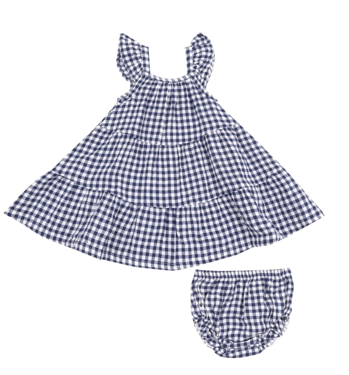 Twirly Sundress &amp; Diaper Cover, Color: Navy, Size: 2T